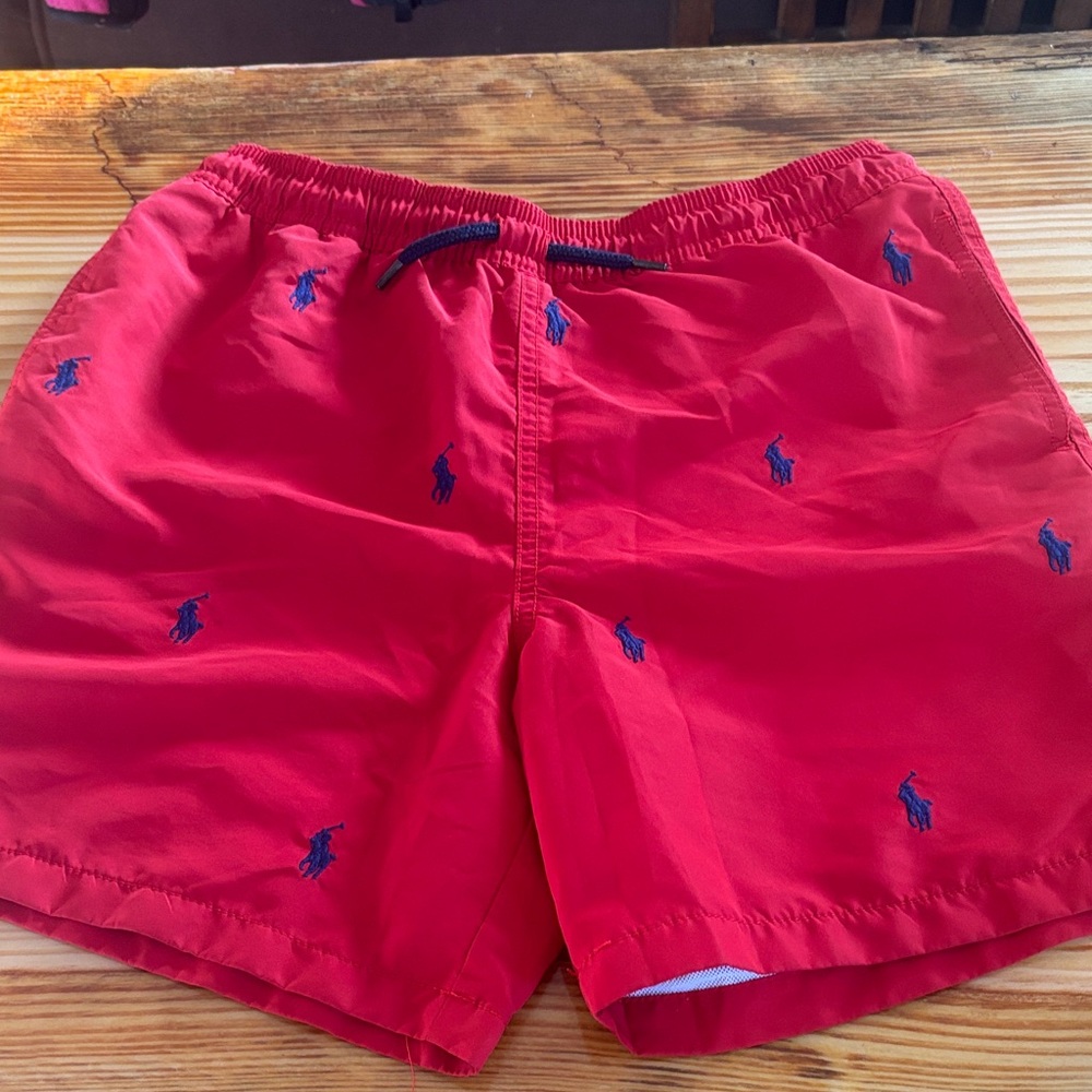 Polo by Ralph Lauren Red Athletic Shorts